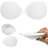 Nimiah Reggiseno push-up senza spalline e schiena scoperta, reggiseno adesivo invisibile per abiti con scollo a V profondo e matrimonio, comodo sollevamento naturale con adesivo morbido delicato sulla