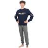 Navigare Pigiama Uomo Invernale Caldo Cotone Interlock (B2141348 Navy - TG XXL