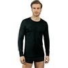 VP PINUCCIO VENEGONI Maglia Manica Lunga Uomo (Pacco da 2) 100% Cotone Felpato | Maglia Termica Uomo Invernale, Girocollo, Maglia Intima, Made in Italy