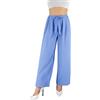 JOPHY & CO. Pantaloni Donna Elegante a Vita Alta con Fiocco decorato (cod. 6303)