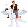 Morph Costume Drago Gonfiabile Uomo, Costume Halloween Adulto | Tuta Gonfiabile Cavalcabile con Ventola, Stile Drago, Si Gonfia in Secondi, Perfetto per Halloween, Sempre un Successo