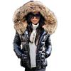 ENEN Cappotto Piumino Cotone Imbottito Parka Cappuccio Donna Invernali Elegante Giubbotto Trincea Addensare Caldo Leggero Piuma Maniche Lunghe Felpa Giacca Outwear