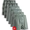 DANISH ENDURANCE Boxer Uomo Americani, 4 o 6 Paia, Verde Misto/Strisce, M