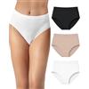 Risalti Slip Donna Bamboo Vita Alta Morbide Senza Cuciture 3 Pz