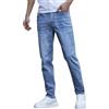 Generisch Jeans cargo da uomo jogger pantaloni cargo stretch skinny jeans slim fit pantaloni in denim moderni chino jeans con patta a bottoni cerniera gamba dritta pantaloni alla moda per il tempo libero, Z2
