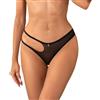 Selente Love & Fun seducente confezione da 2 perizomi string per donna con cavallo aperto, L-XL