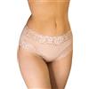 BeMyco Set 6 Pezzi Mutande Vita Alta Donna in Pizzo - Culotte Cotone Donna comode e Traspiranti - Slip Eleganti e Resistenti, Made in Italy (IT, Testo, M, Regular, Regular, Nudo)