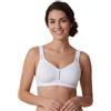Selene Elvira - Reggiseno Senza Ferretto con Spalline Larghe Comfort, Coppe Preformate e Fascia Anatomica per Sostegno, Modellante e Adatto a Ogni Donna, Coppa F, 5°
