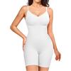 Junlan Body Contenitivo Modellante Donna Pancia Piatta Guaina Contenitiva Intimo Snellente Shaperwear Bodysuit (Bianco,M-L)
