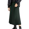 Kobilee Gonna Scozzese Donna Casual Taglie Forti Aderente Gonna Elasticizzata Curvy Midi Gonna Invernale Inverno Vintage Gonna Plissettata Vita Alta al Ginocchio Gonna Lunga Elegante