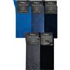 Rainbow Socks - Uomo Eleganti Calze Antibatteriche con Ioni d'Argento - Blu Jeans Colorati Blu Scuro Antracite Nero - Taglia 47-50