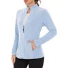 WOWENY Giacca in Pile da Donna per Esterni, Felpa Foderata Calda con Colletto rialzato e Giacca in Pile con Zip Intera Leggera antistatica per l'inverno, la Corsa, l'escursionismo e Il Tempo Libero