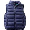 SK Studio Ragazza Ragazzo Gilet Piumini Cappotto Imbottito Senza Manica da Bambini Zip Up Giubbotto Invernale Blu Navy, 11-12 Anni