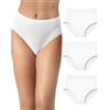 Risalti Slip Donna Bamboo Vita Alta Morbide Senza Cuciture 3 Pz