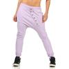 malito more than fashion Malito Donna Pantaloni Boyfriend Classic Pulsanti Harem Aladin Pantaloni Pump Baggy Yoga 8023 (Lilla)