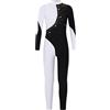 TiaoBug Body Ginnastica Artistica Bambina Danza Classica Moderna Ballerina Nero&Bianco 9-10 anni