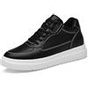 Generisch Scarpe con rialzi da uomo, 6/8/10 cm, unisex, regolabili in altezza, scarpe casual con rialzi, scarpe da ginnastica antiscivolo e traspiranti con rialzi, scarpe stringate, Nero , 42 EU