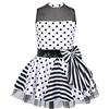CHICTRY Body da Balletto Bambina Paillettes Tutu Leotards Senza Manica Abito da Pattinaggio Artistico Vestito Danza Classica Costumi di Danza Latino Jazz Samba Rumba Bianco A 8 Anni
