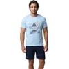 Henry Terre Pigiama corto da uomo, a maniche corte, in cotone, taglie forti M-5XL, colore: azzurro, taglia: 4XL