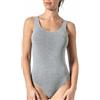Risalti Body Donna Intimo Spalla Larga in Bamboo- Body Intimo Donna, Più Morbido del Body Contenitivo Modellante, Body Danza, Canotta Donna Shapewear Senza Cuciture - Made in Italy