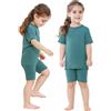 HAHASHOW Pigiama Bambina Estivo bambù Completi Estivi Bambino 2-8 Anni | Stampa a personaggi dei cartoni animati, comodo e traspirante, lavabile in lavatrice, completo a due pezzi