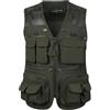 HZQIFEI Uomo Gilet da Pesca Multitasche Giubbino da Lavoro Smanicato Traspirante Outdoor Vest JRC Safari Giacche Gilet MJ08 (Verde Esercito, XL)