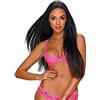 Selente Love & Fun Sensuale Completo Intimo a 3 Pezzi: Reggiseno, Tanga ed Esclusiva Benda per Occhi in Raso. Made in EU.