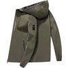 Generico Giacca Invernale Uomo Leggero, Giubbino Antivento e Impermeabile con Cappuccio - Elegante Caldo Cappotto con Cerniera e Fodera per Outdoor