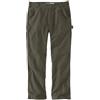 Carhartt Salopette da uomo Rugged Flex Relaxed Fit Duck Dungaree Pant, Muschio, 33W x 32L