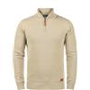 b BLEND BLEND Robin Maglione Pullover Troyer da Uomo con Collo Alto Stampa, Taglia:M, Colore:Sand Mix (70810)