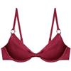 YAMAMAY - Bikini Parte Alta, Modello Balconcino, Donna, Shira, Bordeaux, monocromo