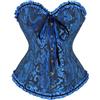 Shyllin Corsetto per Donne, Corpetto Top in Pizzo, Sexy Burlesque Overbust Corsetti Bustino Vintage Gotico Nero,Halloween Carnevale Natale balli feste