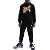NIKE Tuta da Bambini Girocollo Fleece Nera Taglia 4-5 A Codice 86N497-023
