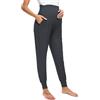 Love2Mi Pantaloni per donne in gravidanza, comodi e elasticizzati, grigio scuro, L