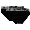 Dirk Bikkembergs Confezione 2 Slip Uomo Bikkembergs Articolo B41308L0E, 2000 Nero - Black, XL