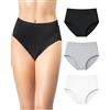 Risalti Slip Donna Bamboo Vita Alta Morbide Senza Cuciture 3 Pz
