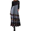Kobilee Vestiti Donna Eleganti Vintage Taglie Forti Vestiti Manica Lunga Curvy Cerimonia Abiti Casual Sexy Abito Autunno Caldo Vestito Invernale Lungo