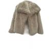 Valtorixia Cappotto da donna in finta pelliccia, a maniche lunghe, giacca soffice aperta sul davanti, peloso, invernale, caldo, a pelo lungo, cappotto corto, Khakia1, S