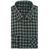 SEA BARRIER Camicia Fassa Flanella Leggera Fantasia Manica Lunga con Taschino Uomo Profumatore Saggio 208VERDE XL