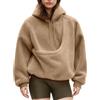 Generic 2026 Felpa con Cappuccio Donna con Grande Tasca Maniche Lunghe con Tasca Canguro Casual per Piccoli Animali, Felpa Canguro Cane Gatto Porta Animali Trasportino Pochette, cachi., S