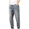 Generic Jeans da uomo UK Oversize Denim Pantaloni Jogger Jeans dritti Slim Walking Pantaloni leggeri comodi Pantaloni Hip Hop Streetwear Tinta unita Pantaloni estivi per attività all'aperto M-5Xl, A, 3XL