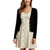 Enjyam Cardigan a Collo V per Donna Bolero Maniche Lunghe per Primavera Autunno
