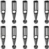 sourcing map Ombrello coda testa perline metallo ombrello componenti per ombrello pieghevole parte copertura, Grigio e nero., 19mm x 3mm