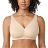 AISILIN Reggiseno Senza Ferretto Donna Bralette Beige 3G