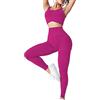 MJGkhiy Completo Sportivo Donna Palestra Elastici 2 Pezzi Fitness Crop Tops E Leggins Vita Alta Tute Set Abbigliamento Sportivi Tute Da Yoga Senza Cuciture Tuta Completa Curvy Per Corso Gym