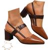 Generic Décolleté Slingback Da Donna, Eleganti Mary Jane Con Tacco Alto E Punta Affusolata Scarpe Da Sposa Con Tacco Largo Scarpe Da Ufficio Per Feste Matrimoni Uso Quotidiano Tempo Libero