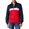 FILA Sturgis Giacca trackjacket, Black Iris-True Red Bright White, XL Uomo