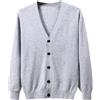 Dcvmvmn Cardigan da uomo in maglia di cotone primaverile Slim versione a maniche lunghe con scollo a V maglione casual cappotto