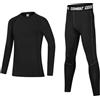 Fengzio Maglia Termica Bambino Intimo Termico Bambino Pantaloni Termici Bambina Funzione Base Layer Riscaldante Traspirante e ad Asciugatura Rapida
