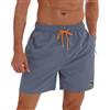 JustSun Costume Uomo Mare con Tasche Zip Surf Impermeabile Asciugatura Rapida con Fodera in Mesh
